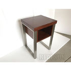 Luxury Furniture Hotel Bedside Tables Melamine Laminated Veneer Mobile End Side
