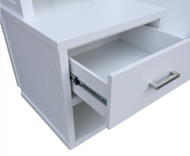 O plutônio termina tabelas de cabeceira altas com gavetas/estreito branco Nightstand alto 0