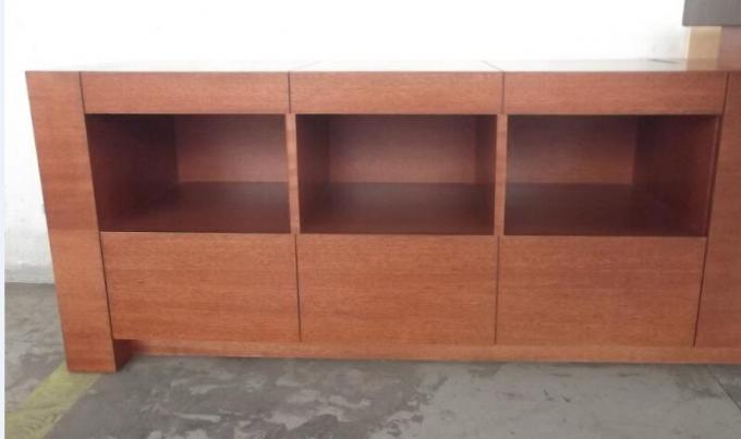 Mesa de escritório em forma de L com gavetas da corrediça/Cherry Wood Desk montado 1