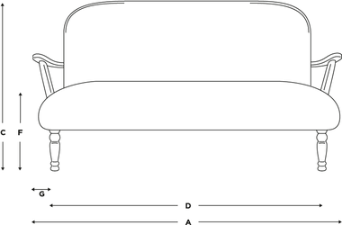 Sala de visitas antiga de linho elegante Sofa With Wooden Handle de Loveseat 2 Seater 0