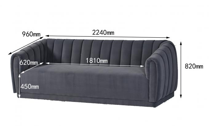 Sala de visitas Sofa Set With Velvet da mobília da sala de estar do evento 0