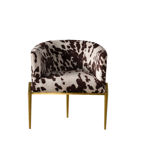 O animal luxuoso imprime cadeiras da sala de jantar da mobília de 74*74*78cm 0