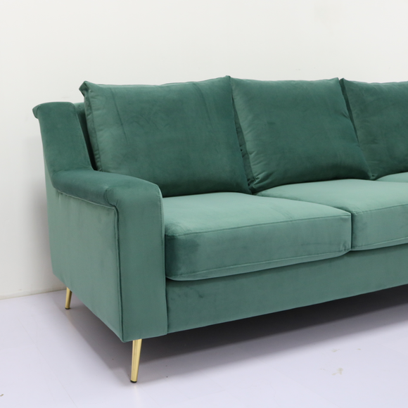 Sala de visitas Sofa With Metal Leg do ODM de Forest Green 0