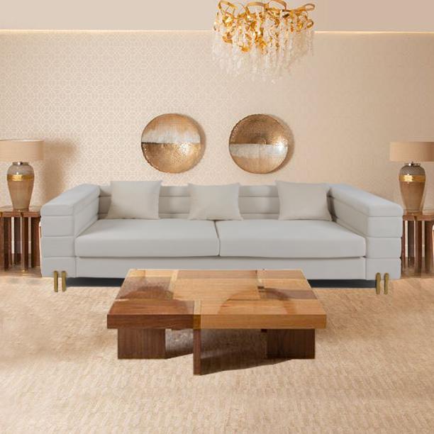 3 o veludo de Seater 70cm adornou Sofa With Slim Metal Leg 2