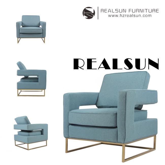 única sala de visitas Sofa With Hallow Metal Base de 83*75*85cm 1