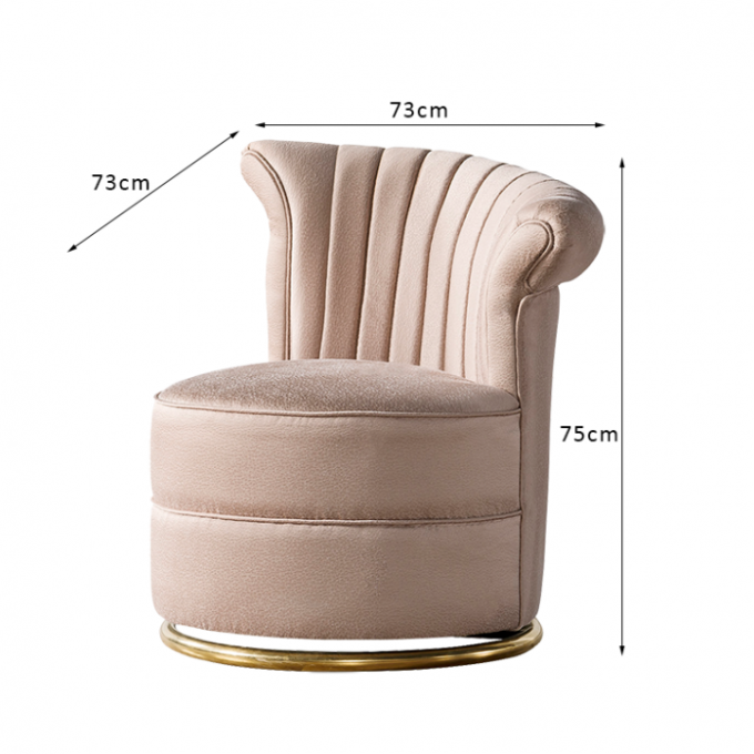Sala de visitas Sofa Chair da tela H75cm de veludo da casa 0