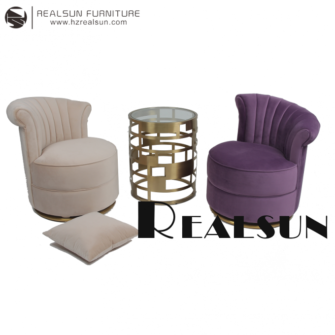 Sala de visitas Sofa Chair da tela H75cm de veludo da casa 2