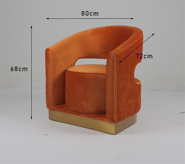 sala de visitas Sofa With Hollow Design Back do lazer de 68cm H 0