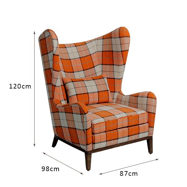 Altura impermeável traseira alta de único Seat Sofa Chair 120cm da tela 0