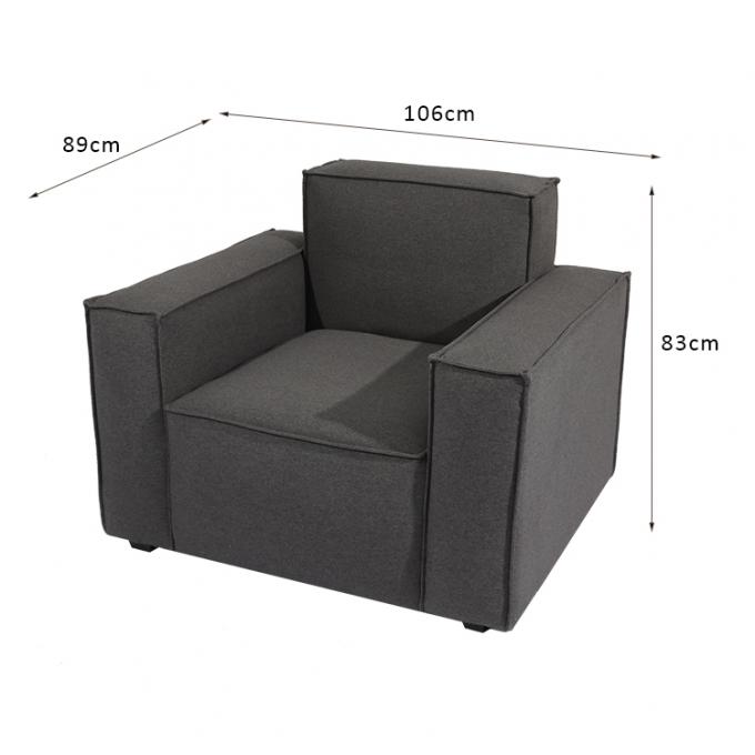 Os sofás à moda da sala de visitas da única pessoa do lazer nórdico esquadram 106*89*83cm 0