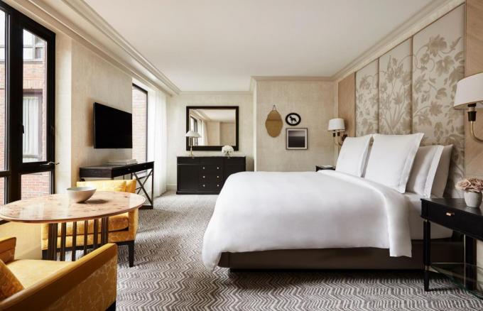 Luxuoso de 5 estrelas europeu da mobília do hotel da madeira maciça personalizado 0