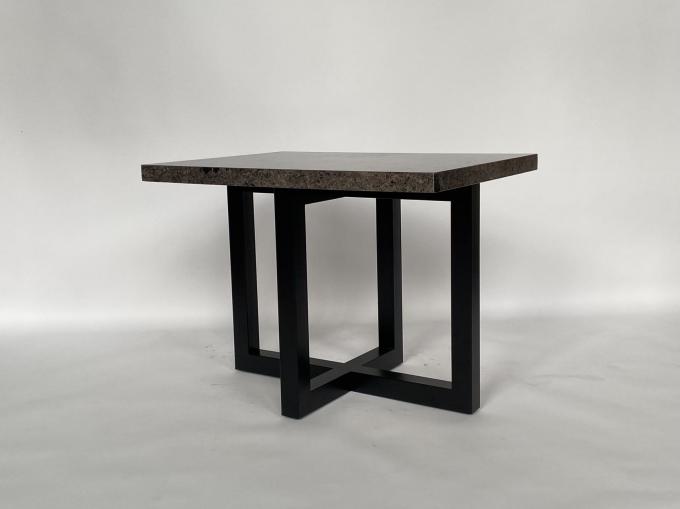 Da base de aço inoxidável superior da mesa de centro da cabeceira da pedra moderno luxuoso 1