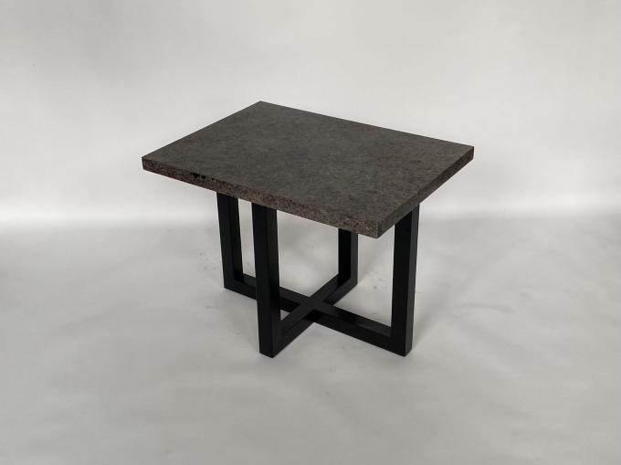 Da base de aço inoxidável superior da mesa de centro da cabeceira da pedra moderno luxuoso 2