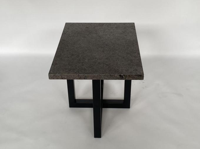 Da base de aço inoxidável superior da mesa de centro da cabeceira da pedra moderno luxuoso 3