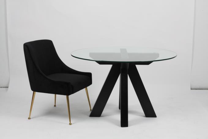 Mesa de centro de vidro moderna para a cor clara da decoração do escritório da sala de visitas da casa 2