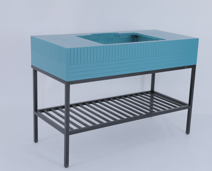 Vaidade moderna feita sob encomenda inoxidável do banheiro com console do metal 1