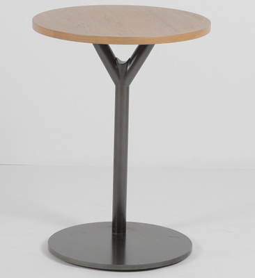 comprar Mesa de centro superior de madeira preta da sala de visitas com base de aço Fabricação em linha