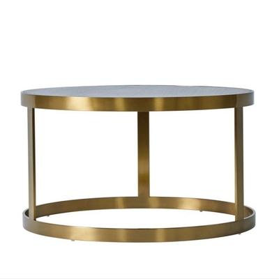 comprar Mesa de centro redonda superior da pedra com base do quadro do metal Fabricação em linha