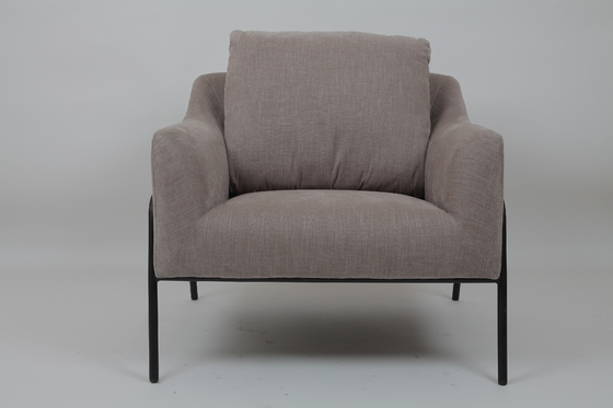 comprar Quadro moderno do metal de Sofa Upholstered Grey With Black da sala de visitas da forma Fabricação em linha