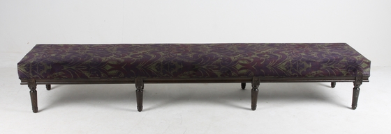 comprar Do banco americano do otomano da sala de visitas do estilo do vintage de madeira contínuo estofado Fabricação em linha