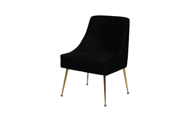 comprar As cadeiras traseiras altas pretas da sala de jantar da mobília de veludo estofaram Fabricação em linha