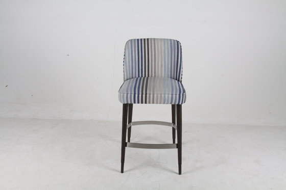 comprar Cadeira de bar estofada colorida com encosto alto e metal aço inoxidável madeira maciça Fabricação em linha
