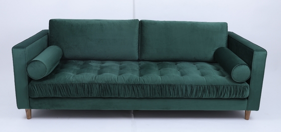 comprar Modulares adornados abotoam o escritório Sofa Living Room 3 Seater Sectionals de veludo Fabricação em linha