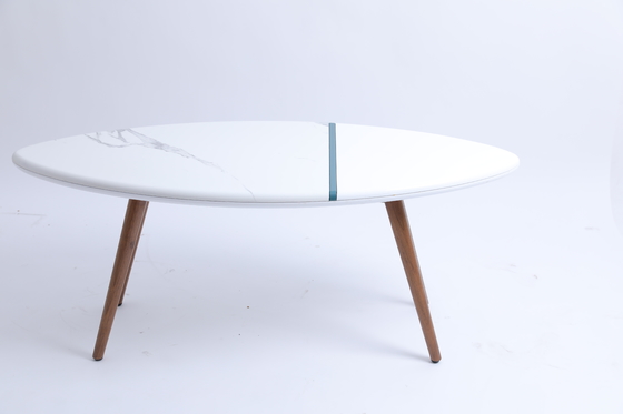 comprar Círculo pequeno do café do Mdf da sala de visitas de Tisch Center Tea Bedside Table da mobília com pés de madeira Fabricação em linha