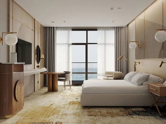 comprar Grupos da mobília do quarto do hotel para a mobília de 5 estrelas do quarto da madeira maciça das salas de hotel Fabricação em linha