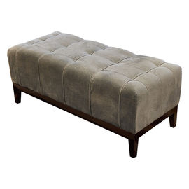 comprar Banco longo do armazenamento do otomano do estilo americano para o quarto, revestimento da madeira de Brown escuro Fabricação em linha