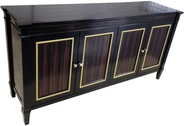 comprar Mobília de bronze Eco do boutique hotel do metal do armário da porta de Ebony Wood 4 amigável Fabricação em linha