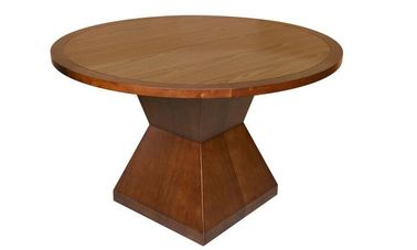 comprar A sala de jantar de madeira redonda apresenta a placa para o restaurante, estilo moderno do MDF Fabricação em linha