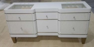 comprar Armário de armazenamento branco com gavetas, parte superior de pedra do banheiro do carvalho da cor de quartzo Fabricação em linha