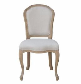 comprar Cadeiras claras antigas da sala de jantar da mobília da madeira de carvalho com tela de linho Fabricação em linha