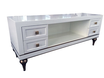 comprar Madeira de vidoeiro contínua da tabela lateral de vidro de madeira de alto brilho da mesa de centro da sala de visitas Fabricação em linha