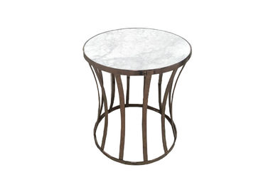comprar O lado baixo da sala de visitas do metal do ouro apresenta para a mobília do hotel, mesa de centro redonda moderna Fabricação em linha