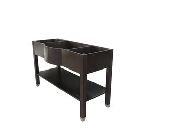 comprar Madeira compensada moderna autônoma dos armários da vaidade do banheiro para o hotel, 48W*24D*34H Fabricação em linha