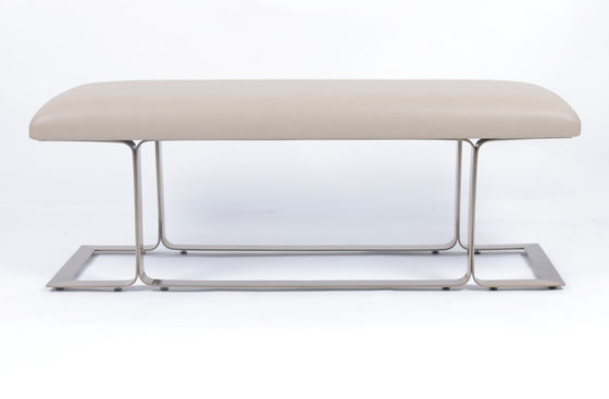 comprar Quarto de quarto moderno banco otomano estrutura de metal estofado para Hilton Hotel Fabricação em linha