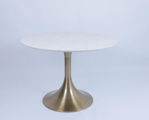 comprar Tabela de cama de pedra com base de aço inoxidável luxo moderno Fabricação em linha