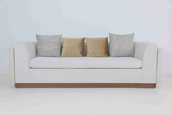 comprar Sofá de sala de estar de madeira acolchado sob medida Luxo moderno Fabricação em linha