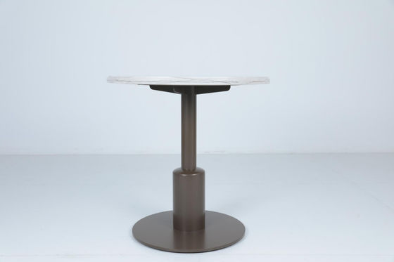 comprar Tabela de café redonda de mármore natural moderno simples Fabricação em linha