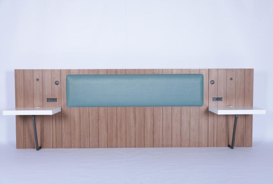 comprar Moderno Hotel Simples Madeira Sólida King cabeceira com duas mesas de noite Fabricação em linha