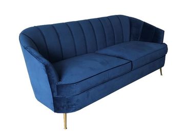 comprar Mobília azul de estofamento de veludo do sofá do modelo 2018 novo para o sofá alugado do casamento Fabricação em linha