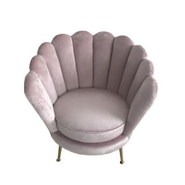 comprar Sofá de veludo do evento do casamento, sofá cor-de-rosa de veludo de estofamento com pé de aço inoxidável Fabricação em linha
