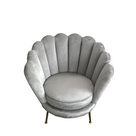 comprar Sofá de veludo do evento do casamento, sofá cinzento de veludo de estofamento com pé de aço inoxidável Fabricação em linha