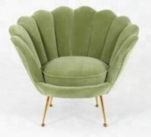 comprar Sofá de veludo do evento do casamento, sofá verde de veludo de estofamento com pé de aço inoxidável Fabricação em linha
