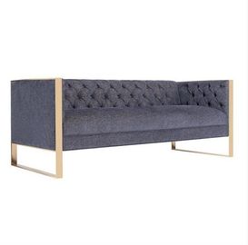 comprar Metal dourado tela baixa Sofa Upholstered Wedding Rental estofado Fabricação em linha