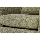 Fashion Living Room Couches Natural Linen Material Fabric Green With Metal Base