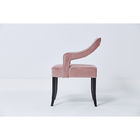 Elegant Contracted Pink Velvet Contemporary Dining Room Chairs For Event Wedding