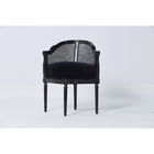 Black Velvet Furniture Dining Room Chairs , High End Contemporary Dining Chairs